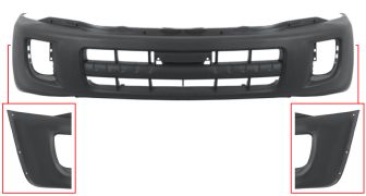 PARE-CHOCS TOYOTA RAV4 2000-2003 AVANT / AVEC ANTIBROUILLARDS / AVEC MOULURE AILE 