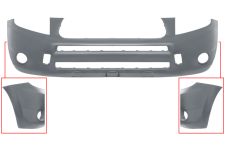 PARE-CHOCS TOYOTA RAV4 2006-2009 AVANT / AVEC ANTIBROUILLARDS / SANS MOULURE AILE / AVEC APPRET 