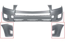 PARE-CHOCS TOYOTA RAV4 2009-2010 AVANT / SANS MOULURE AILE / AVEC APPRET