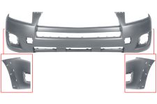 PARE-CHOCS TOYOTA RAV4 2009-2010 AVANT / AVEC MOULURE AILE / AVEC APPRET
