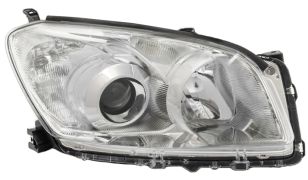 PHARE AVANT TOYOTA RAV4 2009-2010 BASE CHROMÉE / AVEC MOTEUR / DROIT
