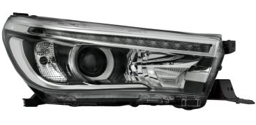 PHARE AVANT TOYOTA HILUX 2016-2021 BASE NOIRE / DROIT