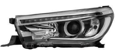 PHARE AVANT TOYOTA HILUX 2016-2021 BASE NOIRE / GAUCHE