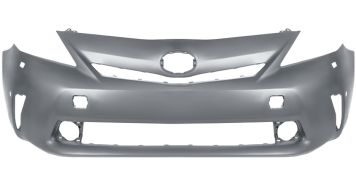 PARE-CHOCS TOYOTA PRIUS+ 2012-2015 AVANT / AVEC TROUS CAPTEUR / AVEC LAVEPHARES / AVEC APPRET