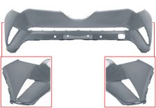 PARE-CHOCS TOYOTA C-HR 2016-2020 AVANT / AVEC APPRET