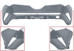 PARE-CHOCS TOYOTA C-HR 2016-2020 AVANT / AVEC 4 CAPTEUR / AVEC PARK ASSIST / AVEC APPRET