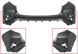 PARE-CHOCS TOYOTA C-HR 2016-2020 ARRIÈRE / SUPÉRIEUR / AVEC 2 CAPTEUR / AVEC PARK ASSIST