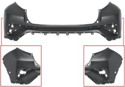 PARE-CHOCS TOYOTA C-HR 2020-2023 ARRIÈRE / SUPÉRIEUR / AVEC 2 CAPTEUR / AVEC PARK ASSIST