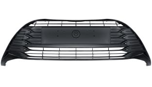 GRILLE TOYOTA YARIS 2017-2020 PARE-CHOCS AVANT / NOIR BRILLANT / CENTRALE 