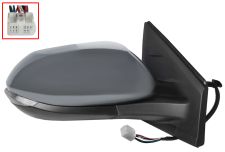 RÉTROVISEUR TOYOTA YARIS 2020-2024 ÉLÉCTRIQUE / CHAUFFANT / FEU CLIGNOTANT / RABATTABLE ÉLÉCTRIQUEMENT / SIDE ASSIST / AVEC APPRET / DROIT