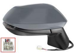 RÉTROVISEUR TOYOTA COROLLA 2020-2023 ÉLÉCTRIQUE / CHAUFFANT / FEU CLIGNOTANT / RABATTABLE ÉLÉCTRIQUEMENT / AVEC APPRET / DROIT