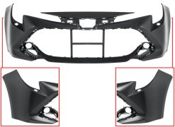 PARE-CHOCS TOYOTA COROLLA 2019-2023 AVANT / AVEC LAVEPHARES