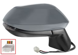 RÉTROVISEUR TOYOTA COROLLA 2019-2023 ÉLÉCTRIQUE / CHAUFFANT / FEU CLIGNOTANT / RABATTABLE ÉLÉCTRIQUEMENT / MÉMOIRE / AVEC APPRET / DROIT