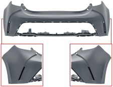 PARE-CHOCS TOYOTA COROLLA 2019-2023 ARRIÈRE / AVEC APPRET / 5 PORTES