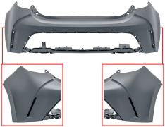 PARE-CHOCS TOYOTA COROLLA 2019-2023 ARRIÈRE / AVEC APPRET / 5 PORTES