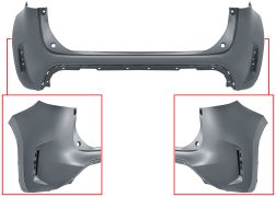 PARE-CHOCS TOYOTA YARIS CROSS 2020-> ARRIÈRE / AVEC APPRET