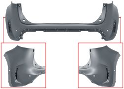 PARE-CHOCS TOYOTA YARIS CROSS 2020-> ARRIÈRE / AVEC 4 CAPTEUR / AVEC PARK ASSIST / AVEC APPRET