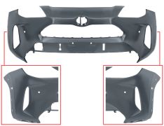 PARE-CHOCS TOYOTA YARIS CROSS 2020-> AVANT / STYLE / AVEC TROUS MOULURE CENTRAL / AVEC 4 CAPTEUR / AVEC PARK ASSIST / AVEC APPRET