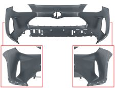 PARE-CHOCS TOYOTA YARIS CROSS 2020-> AVANT / STYLE / AVEC TROUS MOULURE CENTRAL / AVEC APPRET