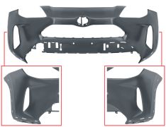 PARE-CHOCS TOYOTA YARIS CROSS 2020-> AVANT / STYLE / AVEC TROUS MOULURE CENTRAL / AVEC APPRET