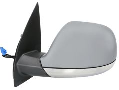 RÉTROVISEUR VOLKSWAGEN AMAROK 2010-2016 BASE CHROMÉE / ÉLÉCTRIQUE / CHAUFFANT / RABATTABLE ÉLÉCTRIQUEMENT / ANTENNE / AVEC APPRET / GAUCHE