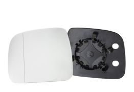 VERRE DE RÉTROVISEUR VOLKSWAGEN CADDY 2004-2010 AVEC SUPPORT / ASPHÉRIQUE / GAUCHE