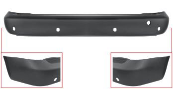 PARE-CHOCS VOLKSWAGEN CADDY 2004-2010 ARRIÈRE / CHASSIS COURT / AVEC 4 CAPTEUR