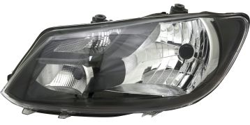 PHARE AVANT VOLKSWAGEN CADDY 2010-2015 OPTIQUE SIMPLE / DETAIL NOIR / GAUCHE