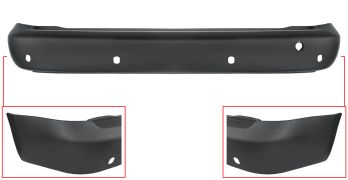 PARE-CHOCS VOLKSWAGEN CADDY 2010-2015 ARRIÈRE / CHASSIS COURT / AVEC 4 CAPTEUR