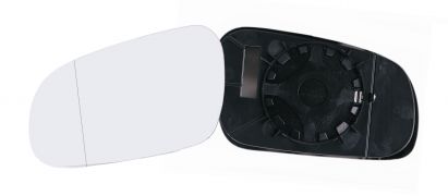 VERRE DE RÉTROVISEUR VOLKSWAGEN FOX 2004-2010 AVEC SUPPORT / ASPHÉRIQUE / GAUCHE