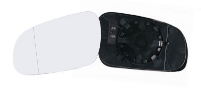 VERRE DE RÉTROVISEUR VOLKSWAGEN FOX 2004-2010 AVEC SUPPORT / CHAUFFANT / ASPHÉRIQUE / GAUCHE