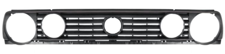 GRILLE VOLKSWAGEN GOLF II 1988-1992 FACE AVANT / 4 PHARES / NOIRE 