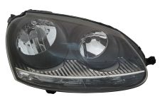 PHARE AVANT VOLKSWAGEN GOLF V 2004-2008 BASE NOIRE / MODÈLE GTI / DROIT