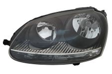 PHARE AVANT VOLKSWAGEN GOLF V 2004-2008 BASE NOIRE / MODÈLE GTI / GAUCHE