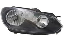 PHARE AVANT VOLKSWAGEN GOLF VI 2008-2012 BASE NOIRE / TYPE HELLA / DROIT