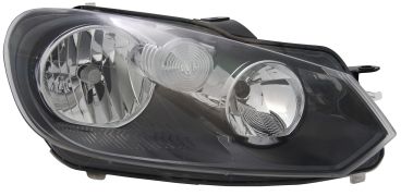 PHARE AVANT VOLKSWAGEN GOLF VI 2008-2012 BASE NOIRE / TYPE HELLA / DROIT