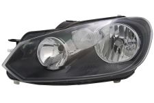 PHARE AVANT VOLKSWAGEN GOLF VI 2008-2012 BASE NOIRE / TYPE HELLA / GAUCHE
