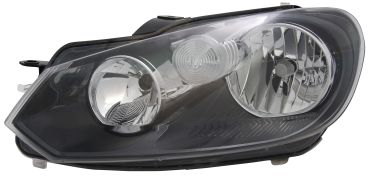 PHARE AVANT VOLKSWAGEN GOLF VI 2008-2012 BASE NOIRE / TYPE HELLA / GAUCHE