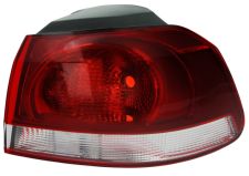 FEU ARRIÈRE VOLKSWAGEN GOLF VI 2008-2012 EXTÉRIEUR / TYPE HELLA / BASE NOIRE / MODÈLE GTI / GTD / DROIT