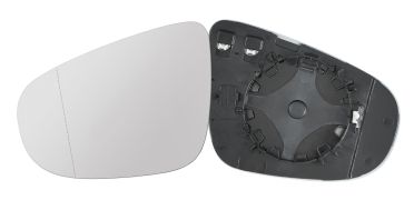 VERRE DE RÉTROVISEUR VOLKSWAGEN TOURAN 2010-2015 AVEC SUPPORT / CHAUFFANT / ASPHÉRIQUE / GAUCHE