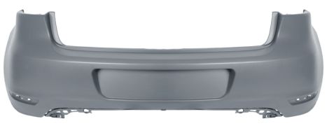 PARE-CHOCS VOLKSWAGEN GOLF VI 2008-2012 ARRIÈRE / AVEC APPRET
