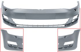 PARE-CHOCS VOLKSWAGEN GOLF VII 2012-2017 AVANT / AVEC LAVEPHARES / AVEC APPRET