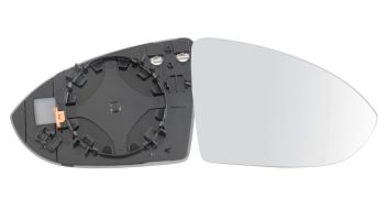 VERRE DE RÉTROVISEUR VOLKSWAGEN GOLF VII 2017-2020 AVEC SUPPORT / CHAUFFANT / CONVEXE / DROIT