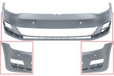PARE-CHOCS VOLKSWAGEN GOLF VII 2012-2017 AVANT / AVEC 4 CAPTEUR / AVEC APPRET