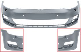 PARE-CHOCS VOLKSWAGEN GOLF VII 2012-2017 AVANT / AVEC LAVEPHARES / AVEC 6 CAPTEUR / PARK ASSIST / AVEC APPRET