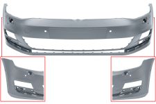 PARE-CHOCS VOLKSWAGEN GOLF VII 2012-2017 AVANT / AVEC LAVEPHARES / AVEC 6 CAPTEUR / AVEC PARK ASSIST / AVEC APPRET