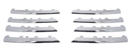 MOULURES LAMES VOLKSWAGEN JETTA 2005-2011 GRILLE FACE AVANT / CHROMÉES / KIT / 8 PIÈCES