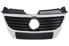 GRILLE VOLKSWAGEN PASSAT 2005-2010 FACE AVANT / LOGO 150MM / MOULURE NOIRE / CONTOUR CHROMÉ