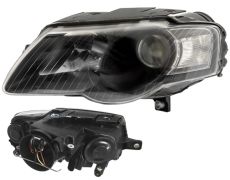 PHARE VOLKSWAGEN PASSAT 2005-2010 BASE NOIRE / GAUCHE