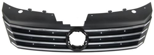 GRILLE VOLKSWAGEN PASSAT 2010-2014 FACE AVANT / CHROMÉE / NOIRE 